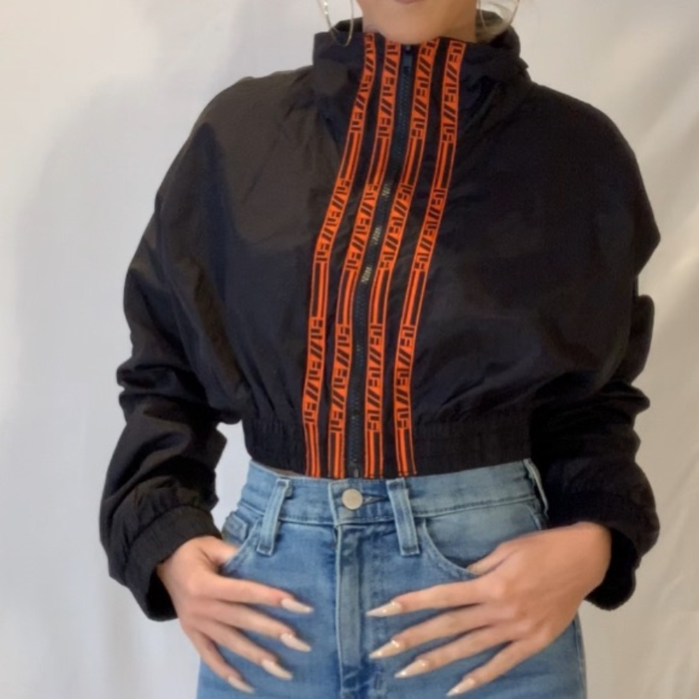 LF the label zip front crop jacket